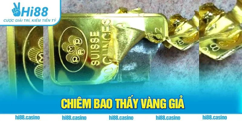 Chiêm bao thấy vàng giả